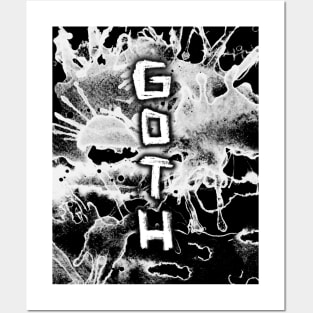 Tie Dye Ink Grunge Goth Posters and Art